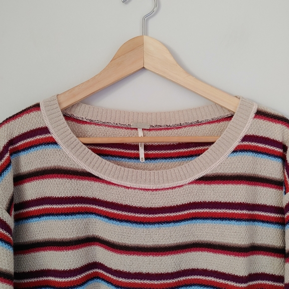 FP Beach Free People Road Trip Knit Pullover Sweater Striped Size XS - Picture 8 of 16